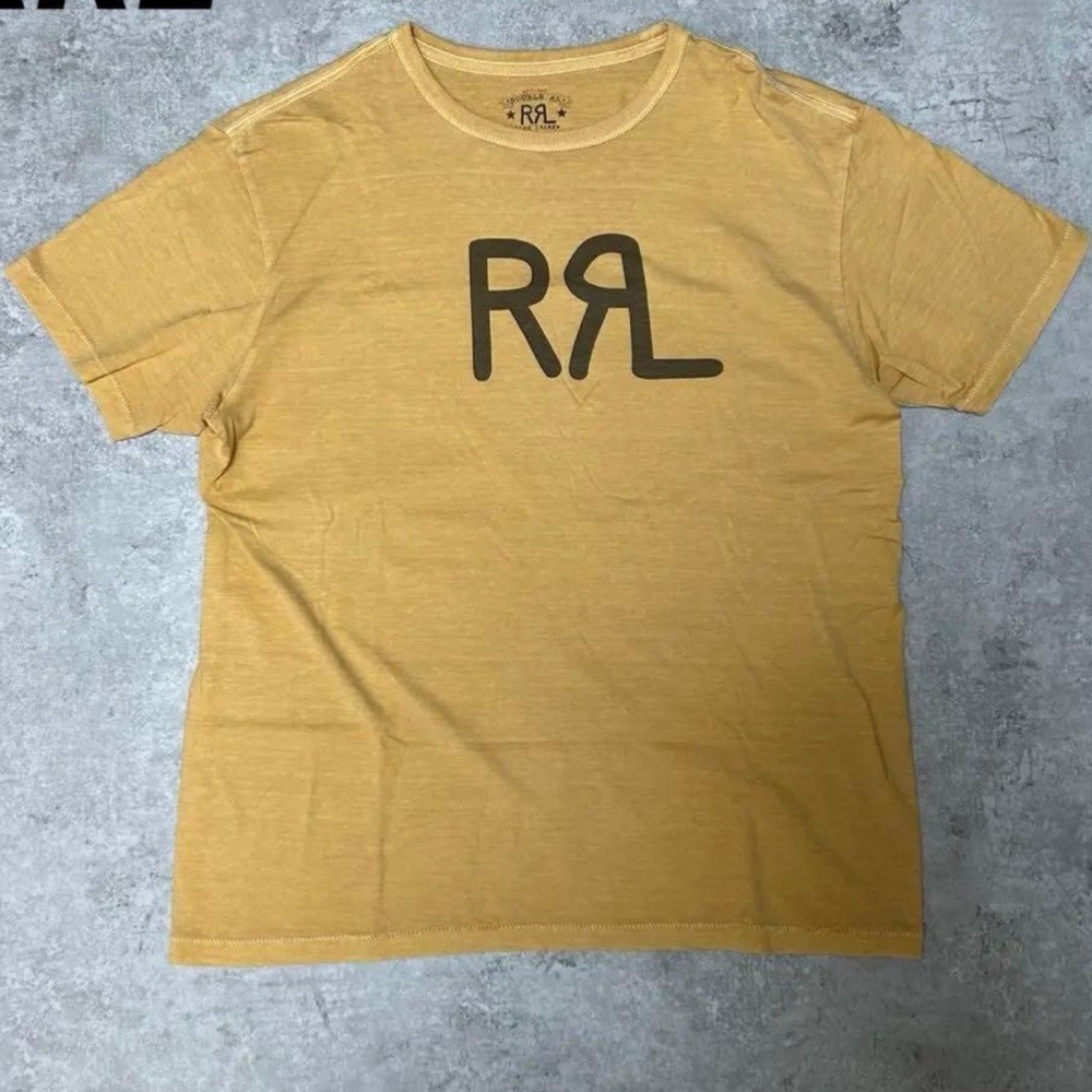 Ralph Lauren Double RL Men's Yellow Graphic Tee